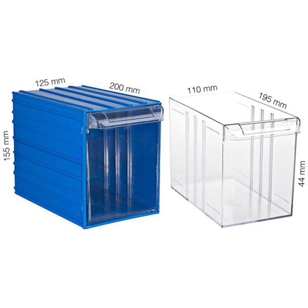 Plastična Kutija Sa 1 Ladicom 125x200x155(h)mm
