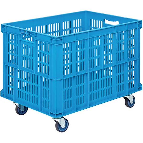 480x690x540(v)mm Plastična gajba sa zatvorenim dnom i točkovima